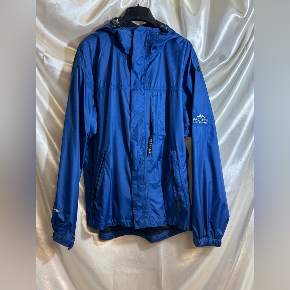 Pacific Tech Performance Men’s Blue Raincoat Sz M